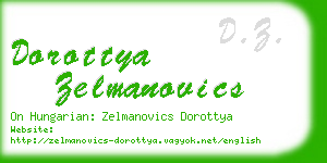 dorottya zelmanovics business card